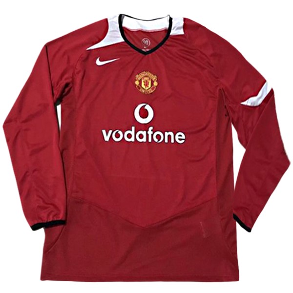 Camiseta Manchester United Primera equipación ML Retro 2005/06 Rojo